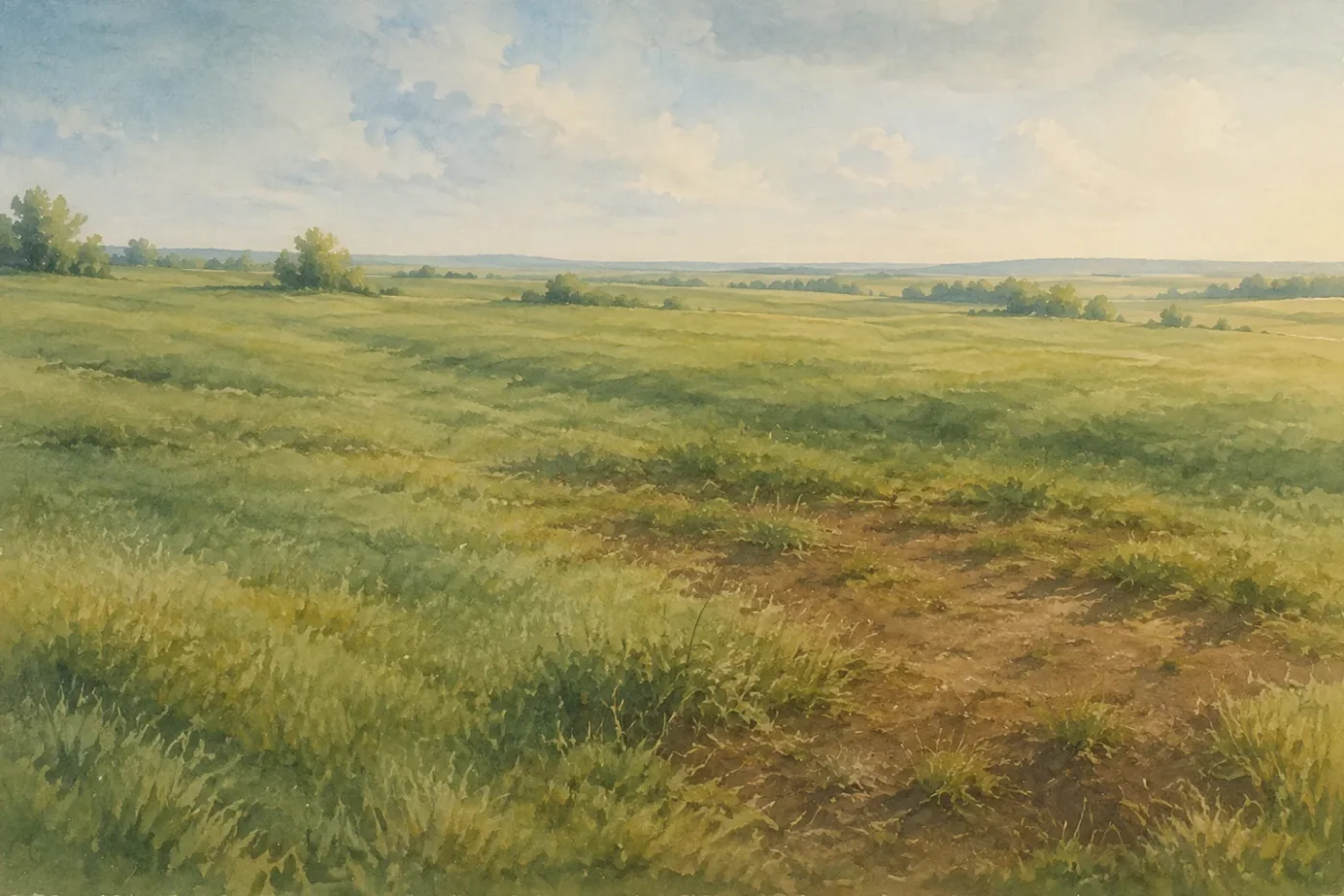 Prairie, pâture et pelouse ouverte