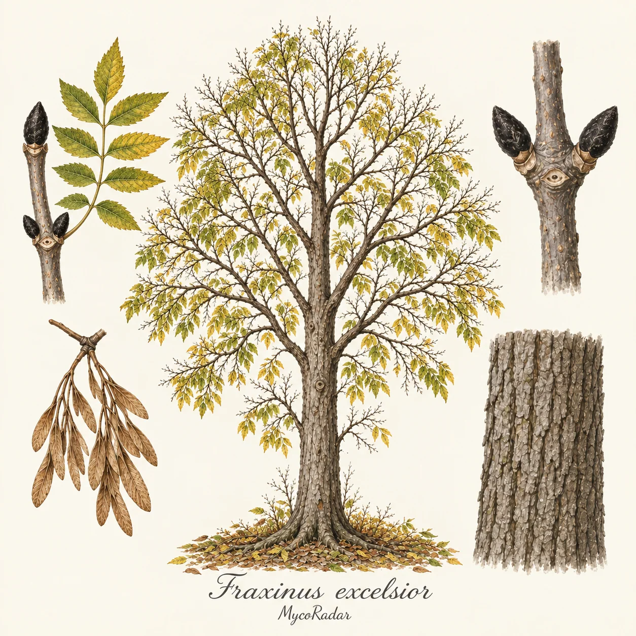 خاکستر معمولی, پاییز