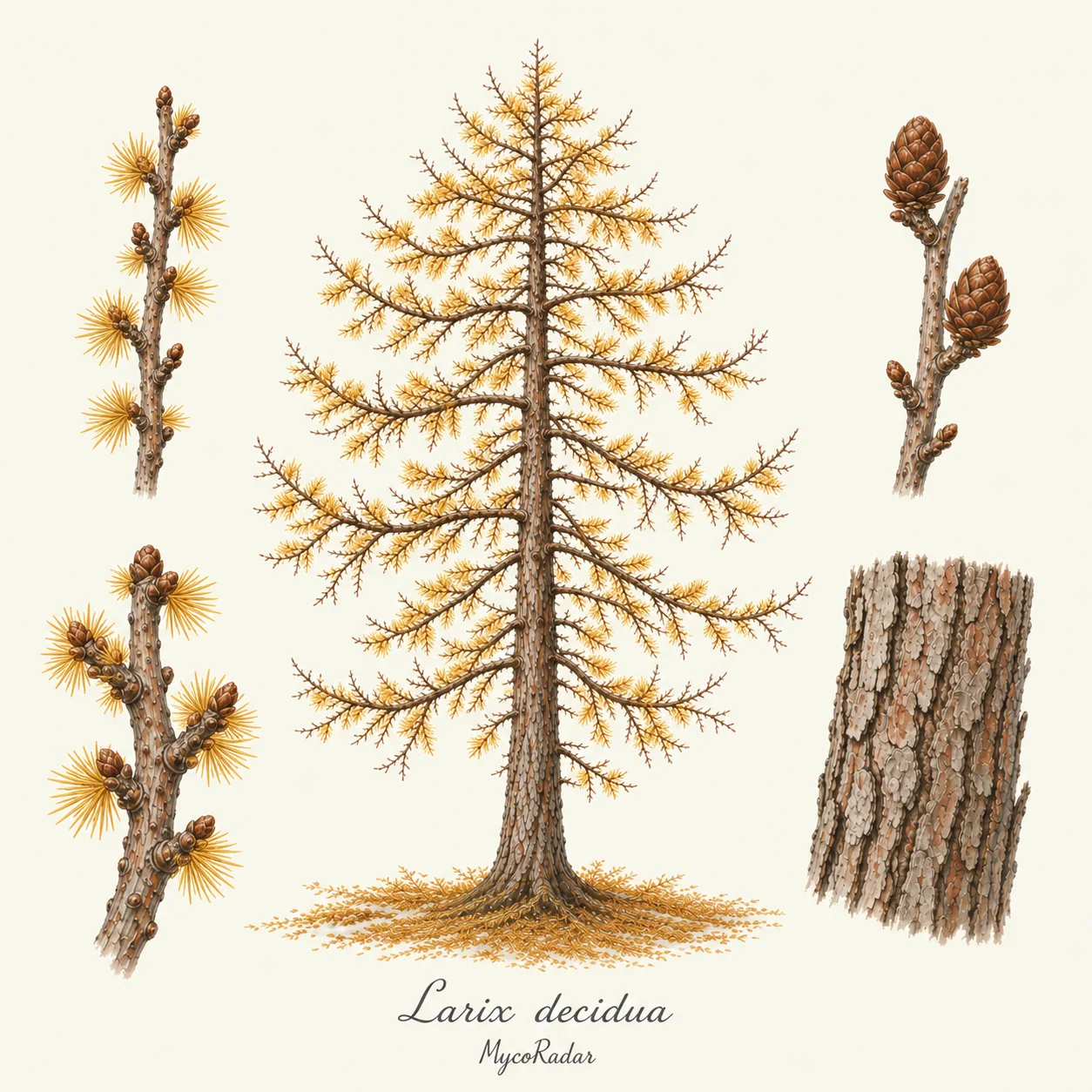 Mélèze d'Europe, Automne